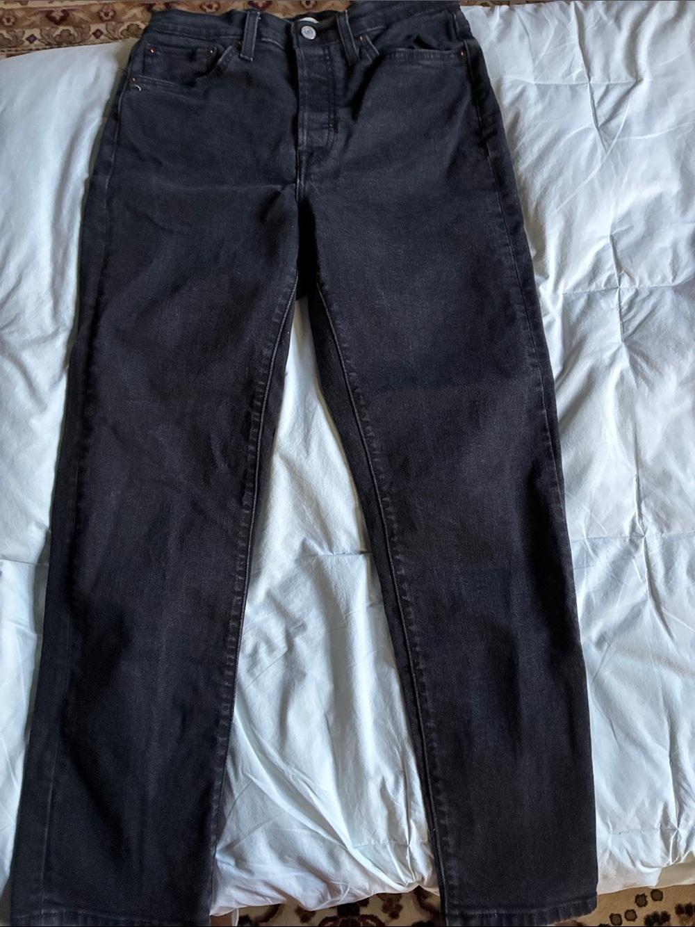 Levi's Black Straight Leg Jeans for Women 30 x 28